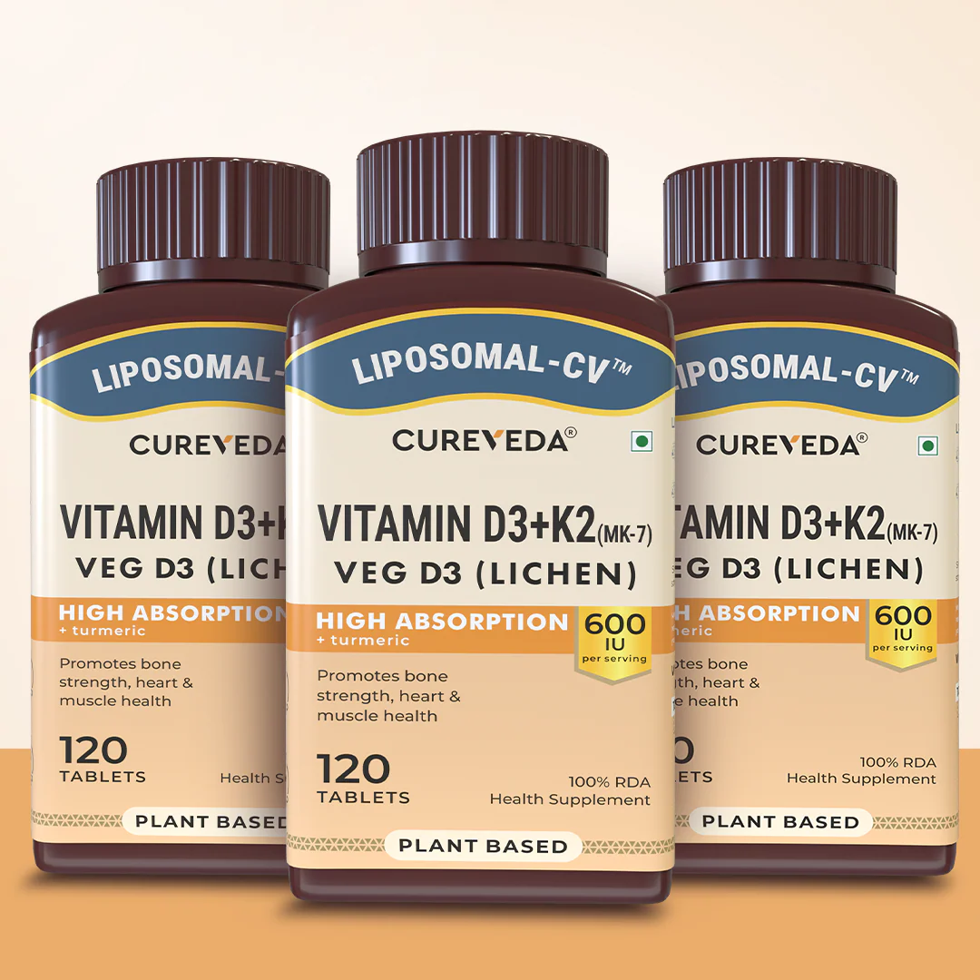 Cureveda Liposomal Vitamin D3 600 IU + Vitamin K2-7 & Turmeric - Image 10