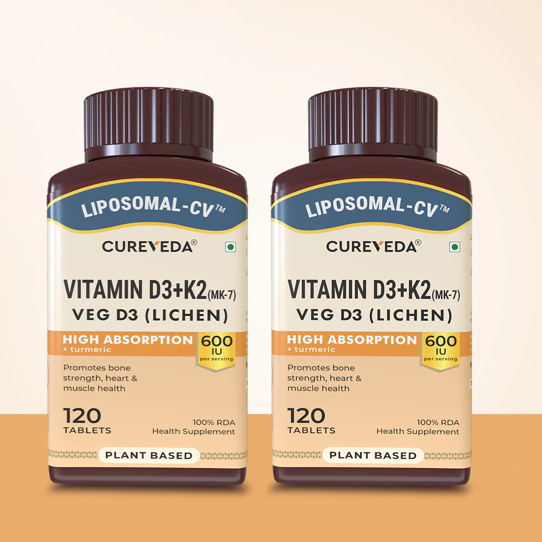 Cureveda Liposomal Vitamin D3 600 IU + Vitamin K2-7 & Turmeric - Image 9
